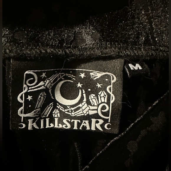 Killstar “Perseus” velvet burnout leggings, Medium - Picture 5 of 6